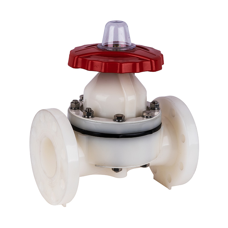 PVDF G41F-10F Van een flens voorzien membraanventiel DN20-150 20A-150A JIS Standaard