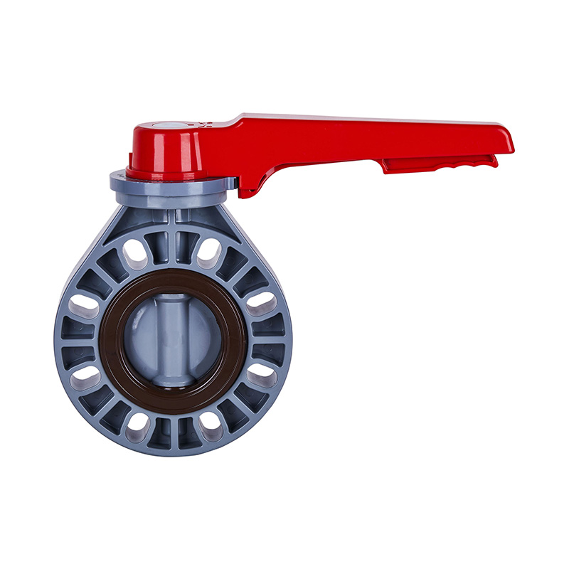 PVC-C D71X-10V handgreep vlinderklep DN15-200 15A-200A JIS standaard