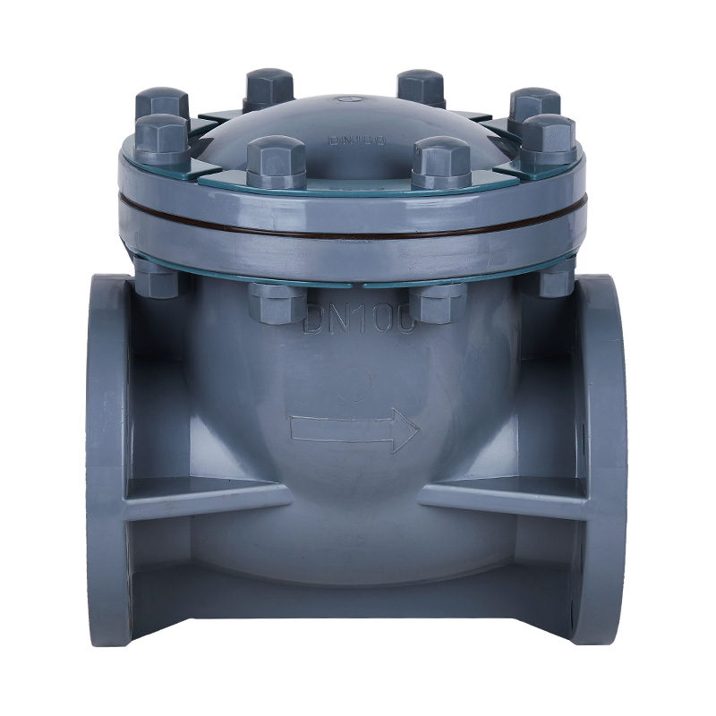 PVC-C H44F-10V Swing-type terugslagklep DN15-300 1/2'-12' ANSI-standaard
