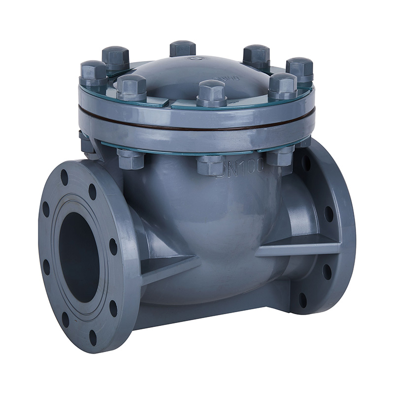 PVC-C H44F-10V Swing-type terugslagklep DN15-300 1/2'-12' ANSI-standaard