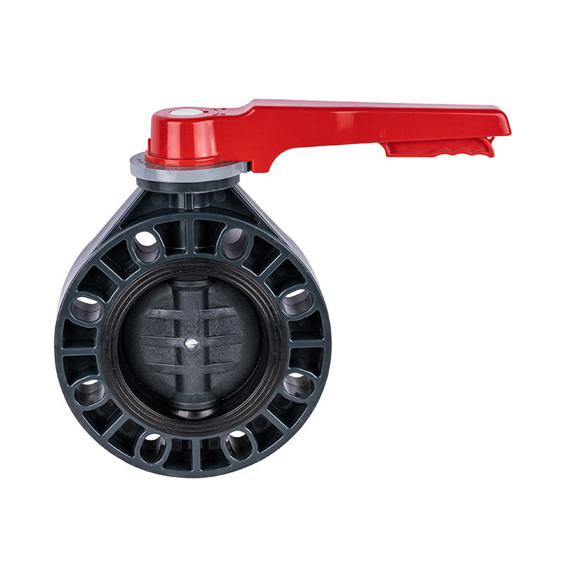 PVC-U D71X-10U handgreep vlinderklep DN15-200 15A-200A JIS standaard