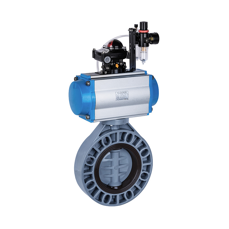 Pneumatische vlinderklep DN40-1000 40A-1000A JIS-norm PVC-C D671X-10S