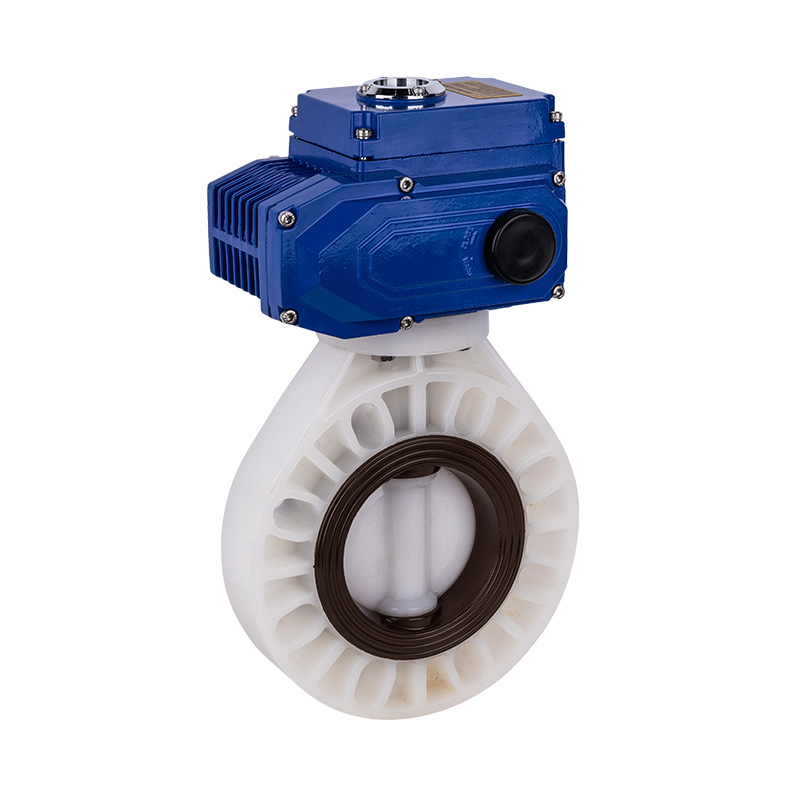 PVDF D971X-10F elektrische vlinderklep DN40-1000 40A-1000A JIS standaard