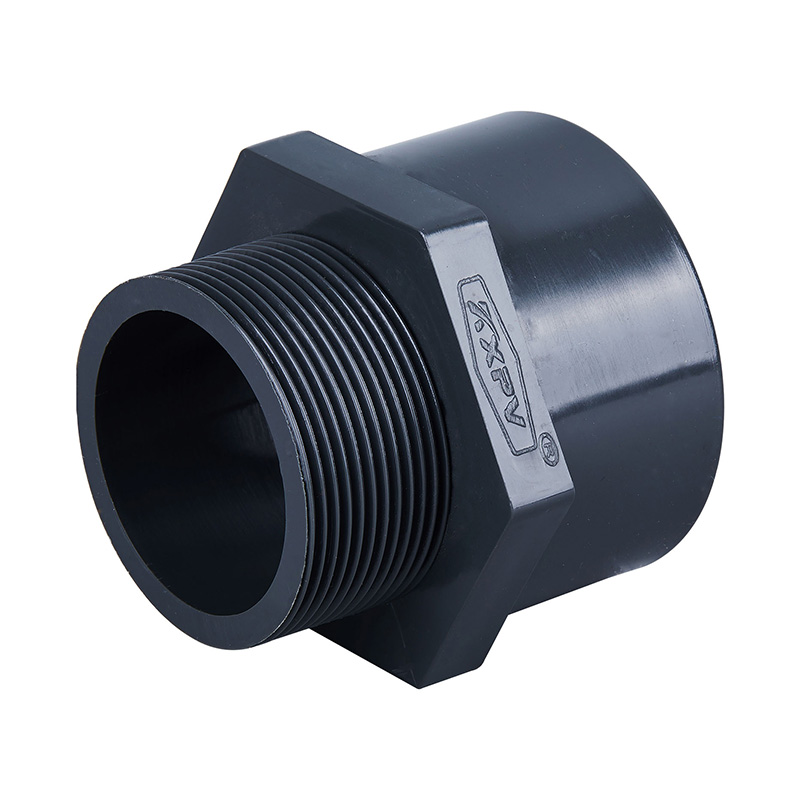 PVC-U adapter met buitendraad DN15-50 GB standaard